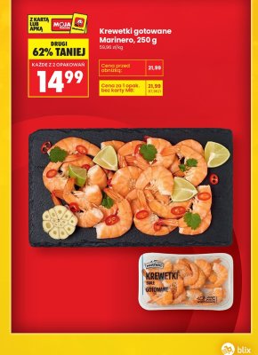 Krewetki gotowane 250g promocja w Biedronka