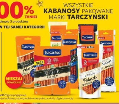 Wszystkie kabanosy pakowane -100% na trzeci produkt promocja w Kaufland