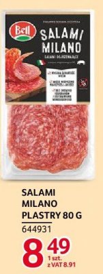 Salami Milano plastry Bell 80g promocja w Selgros