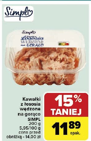 Łosoś kawałek wędzony na gorąco Simpl promocja
