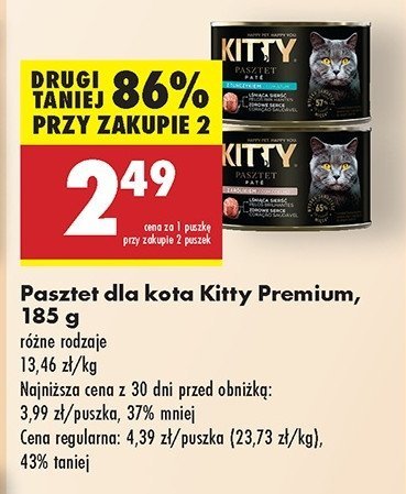 Karma dla kota pasztet z królikiem Kitty excellence promocja w Biedronka