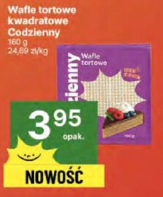 Wafle tortowe kwadratowe Codzienny promocja w Delikatesy Centrum