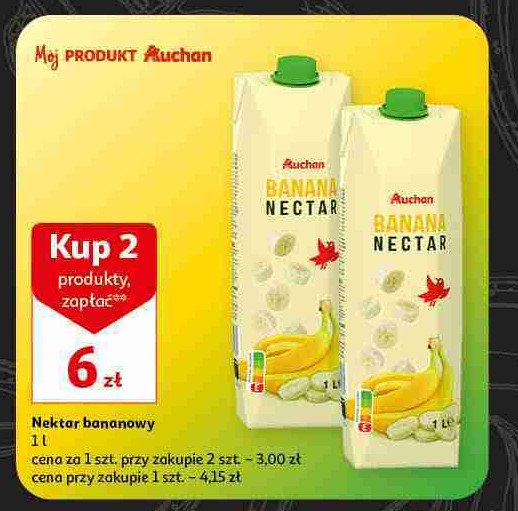 Nektar bananowy Auchan promocja