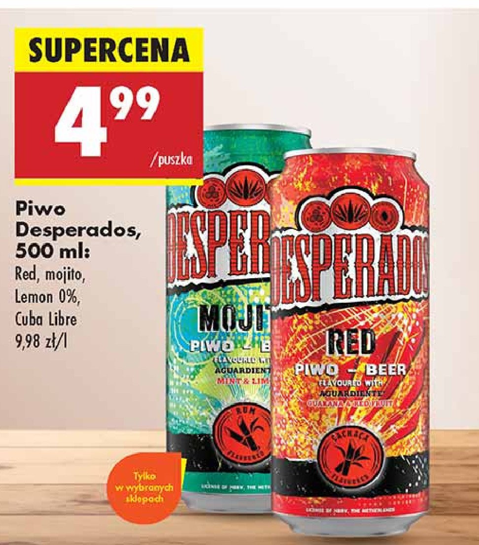 Piwo Desperados cuba libre promocja