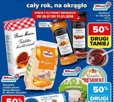 Konfitura ST. DALFOUR różne rodzaje promocja w Carrefour Market