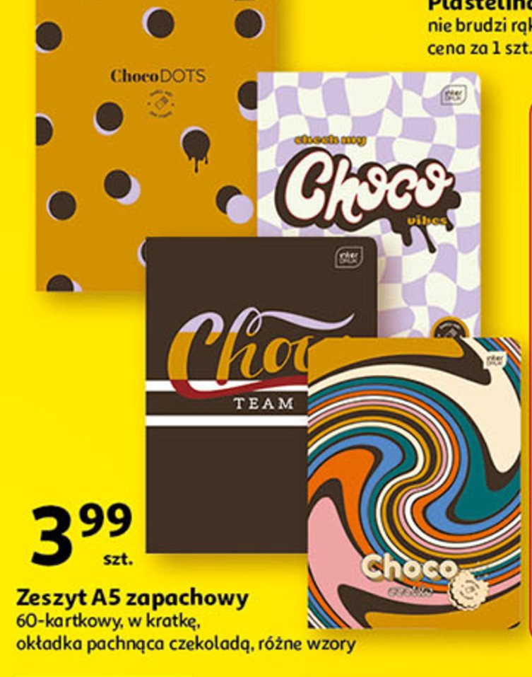 Zeszyt a5 60 kartek kratka zapachowy czekolada Interdruk promocja