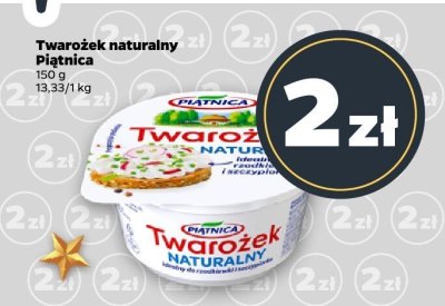 Twaróżek naturalny  promocja w Netto
