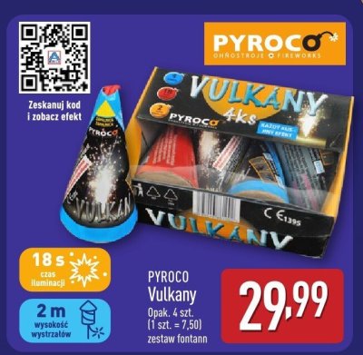 Zestaw fontann Vulkany  promocja w Aldi