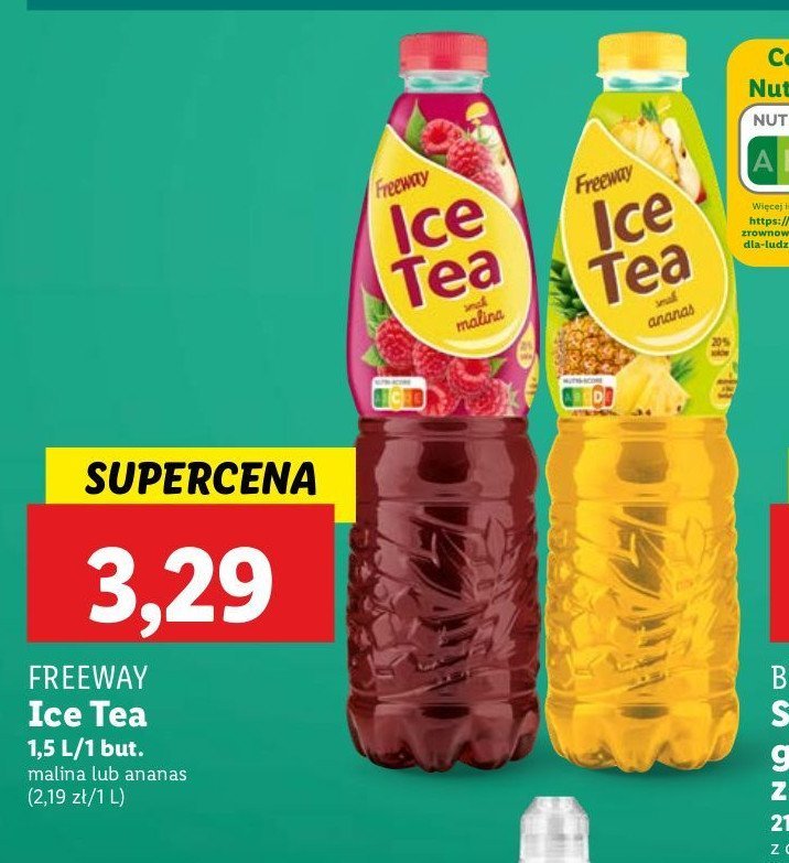 Herbata mrożona ananas Freeway ice tea promocja