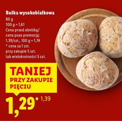 Bułka wysokobiałkowa promocja w Lidl