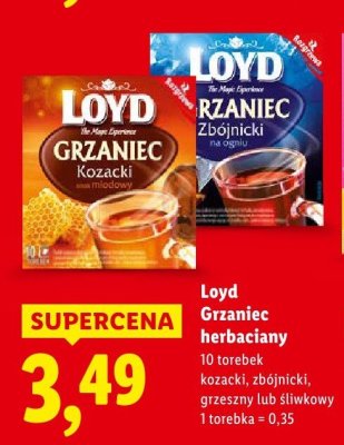 Grzaniec herbaciany kozacki promocja w Lidl