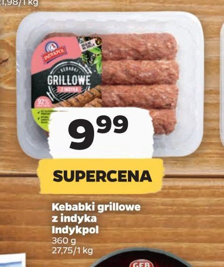 Kebabki grillowe Indykpol promocja w Netto