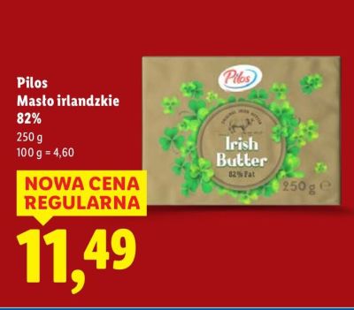 Masło Pilos irlandzkie 82% promocja