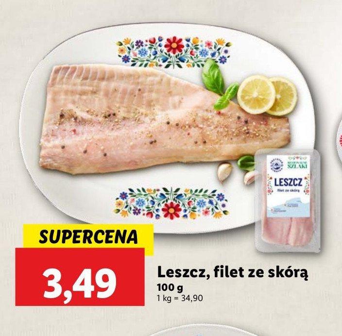 Leszcz filet ze skórą promocja w Lidl