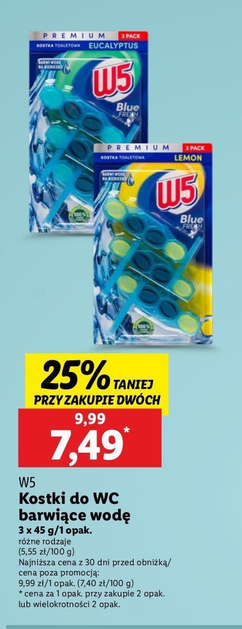 Kostka do wc lemon W5 promocja