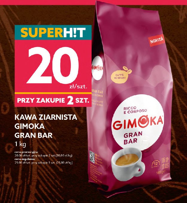 Kawa Gimoka gran bar promocje