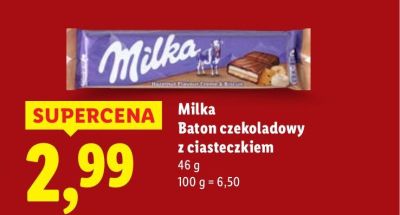 Baton czekoladowy z ciasteczkiem promocja w Lidl