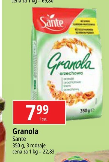 Granola orzechowa Sante granola promocja