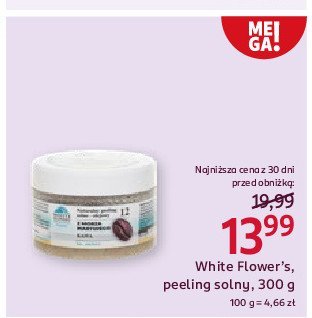 Naturalny peeling solno-błotny z morza martwego White flower's promocja