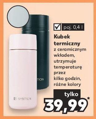 Kubek termiczny 400 ml Ambition promocja