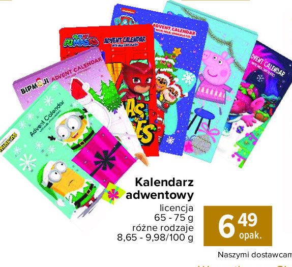 Kalendarz adwentowy emoji promocja
