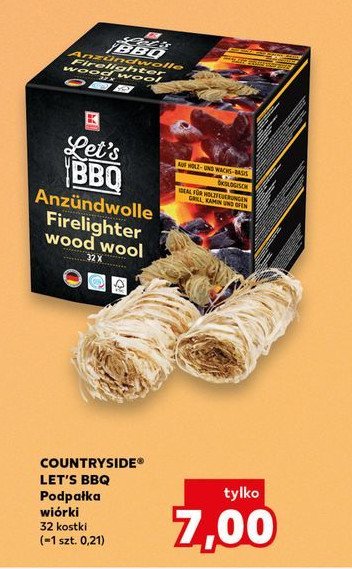 Podpałka wiórki K-classic let's bbq promocja