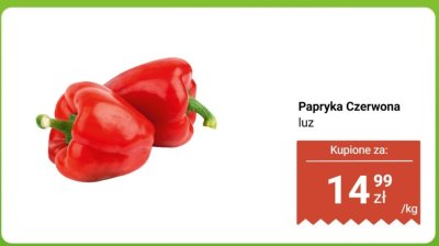 Papryka czerwona luz Biedronka promocja w Biedronka