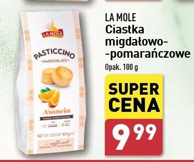 Ciastka migdałowo-pomarańczowe La mole promocja