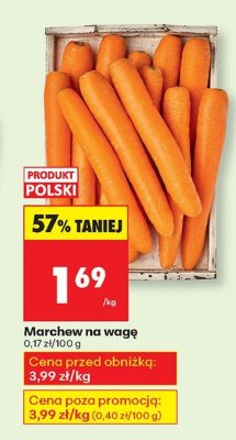 Marchew promocja w Biedronka