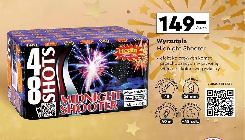 Wyrzutnia midnight shooter Hestia promocja w Biedronka