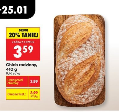 Chleb rodzinny, 410 g promocja w Biedronka