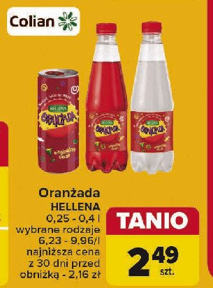 Oranżada biała Hellena oranżada promocja