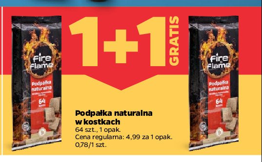 Podpałka naturalna Fire & flame promocja w Netto