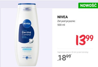Żel pod prysznic Derma Control NIVEA promocja w Rossmann