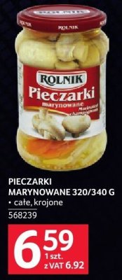 Pieczarki marynowane 320/340 g promocja w Selgros