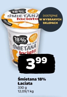 Śmietana 18% promocja w Netto