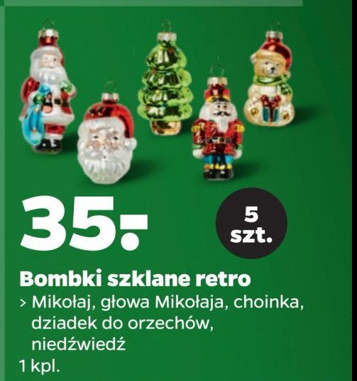 Bombki szklane retro promocja