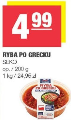 Ryba po grecku Seko promocja w SPAR