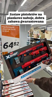 Zestaw pistoletów Zuru X-Shot (2x Hawk Eye & 3x Micro) promocja w Action