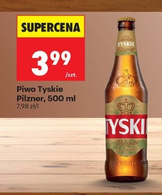 Piwo Tyskie Pilzner, 500 ml promocja w Biedronka