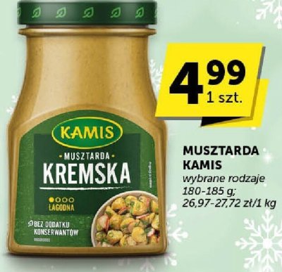 Musztarda Kamis wybrane rodzaje promocja w Groszek