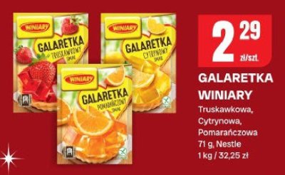 Galaretka Winiary truskawkowa, cytrynowa, pomarańczowa promocja w Chorten