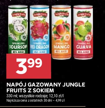 Napój guava Jungle fruits promocja w Stokrotka