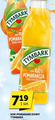 Sok pomarańczowy Tymbark wybrane rodzaje promocja w ABC