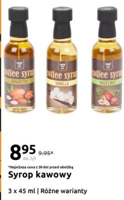 Syrop kawowy różne warianty promocja w Action