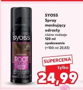 Spray maskujący odrosty - brąz Syoss root retoucher promocja