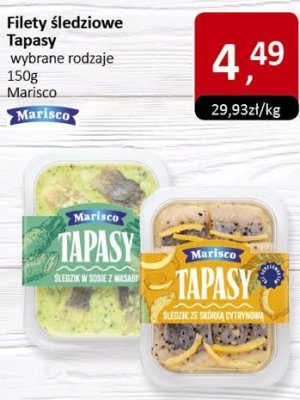 Filety śledziowe Tapasy Marisco promocja w Market Point