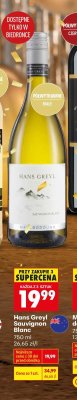 Wino Hans Greyl Sauvignon Blanc 750 ml promocja w Biedronka