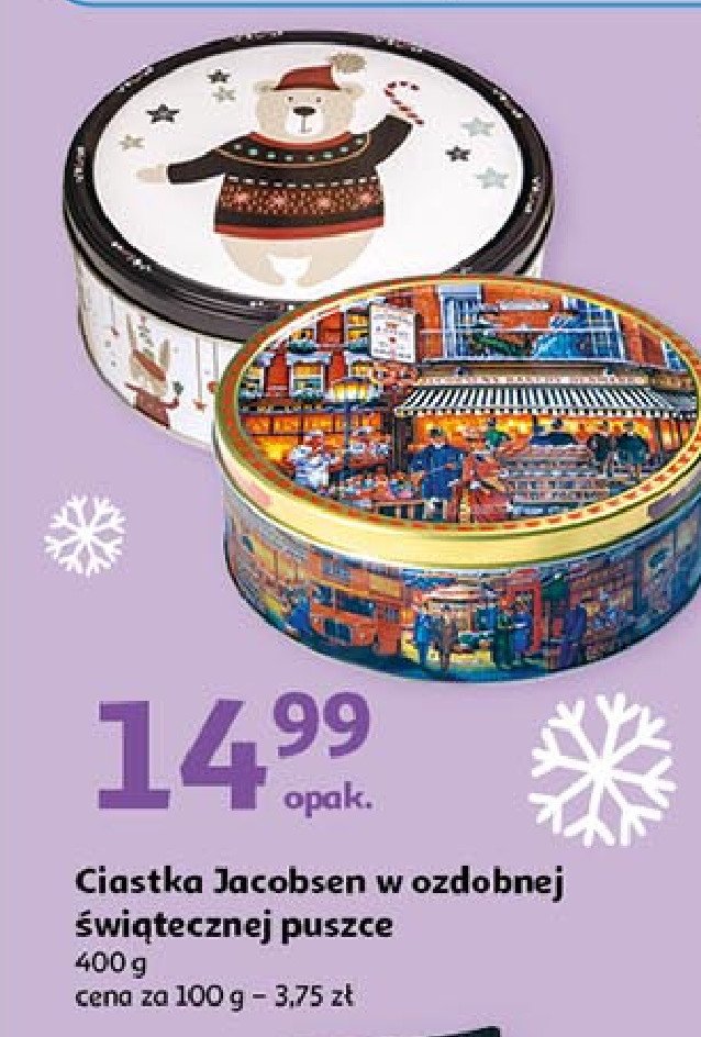 Ciastka w puszce 艣wi膮teczne Jacobsens promocja