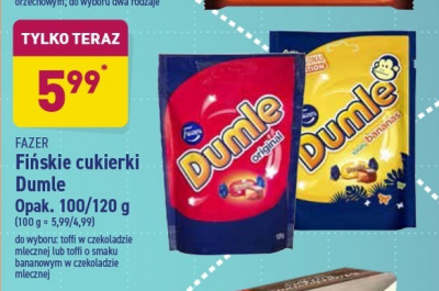 Cukierki bananas Dumle promocja